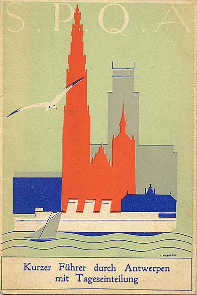 Kurzer Führer durch Antwerpen mit Tageseinteilung, 1936