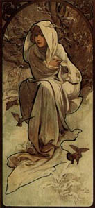 Winter - Mucha